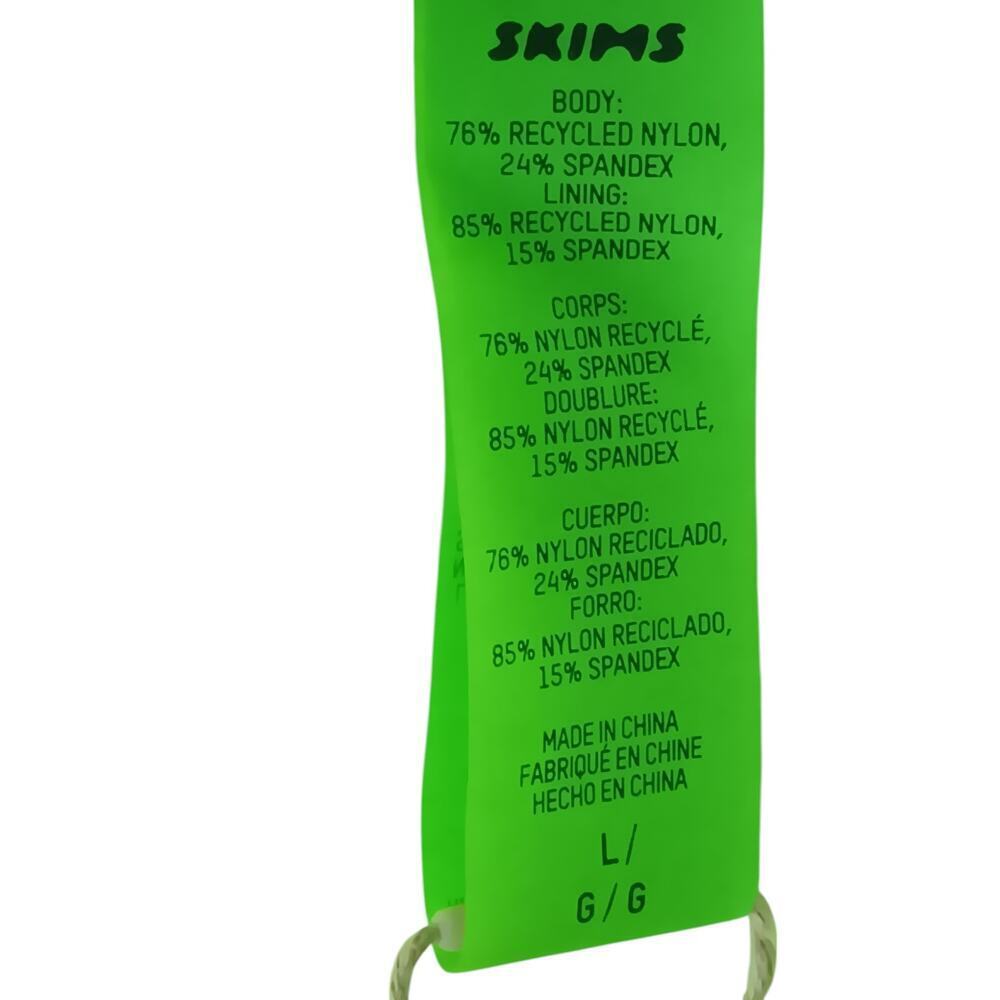 New with Tags Skims Recycled Swim Dress Neon Green Size L - Picture 13 of 14